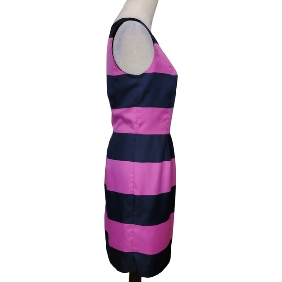 Banana Republic Striped Sleeveless Sheath Dress Size 4 - Picture 2 of 4